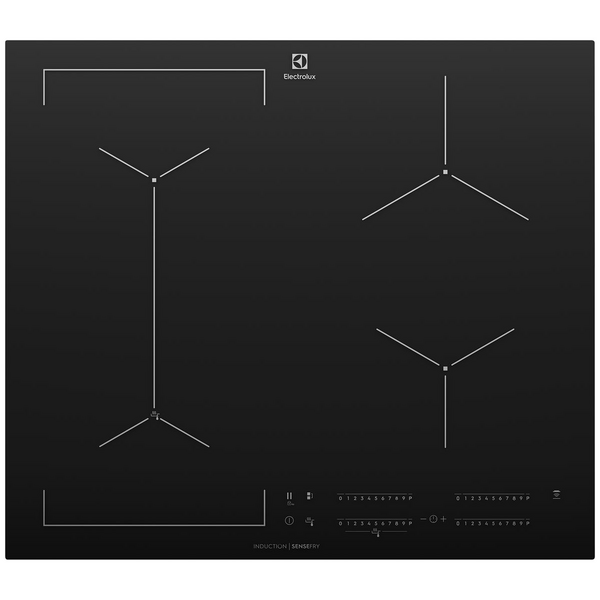 Electrolux 60cm 4 Burner Zone Induction Cooktop with Hob2Hood EHI645BF