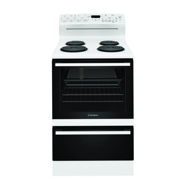 Westinghouse 60cm Electric Freestanding Cooker with 5 Function Oven White WLE625WC