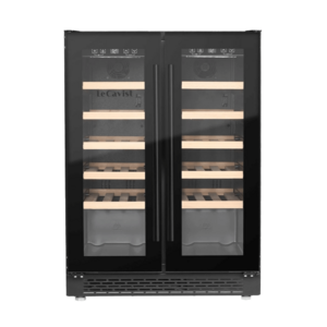LeCavist 40 Bottle Dual Zone Built-in Wine Cabinet Black LJ40VN2Z2DBU