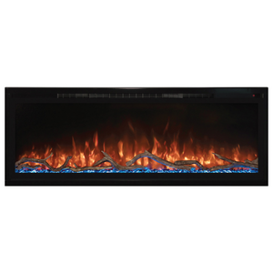 Modern Flames Spectrum 50 Inch Slimline Electric Fireplace with Log Set SPS-50BAUS