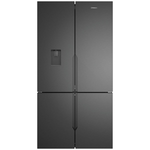 Westinghouse 564L French Door Fridge with Non-Plumbed Water Dispenser and Ice Maker Matte Charcoal Black WQE5760BB