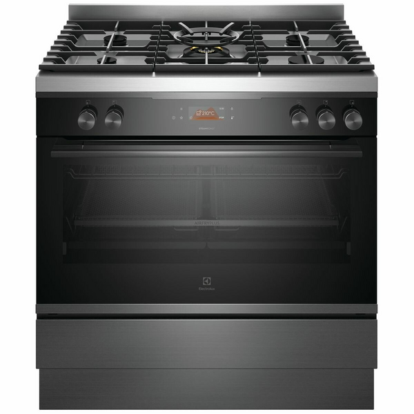 Electrolux 90cm Dual Fuel Pyrolytic Freestanding Oven/Stove EFEP916DSE