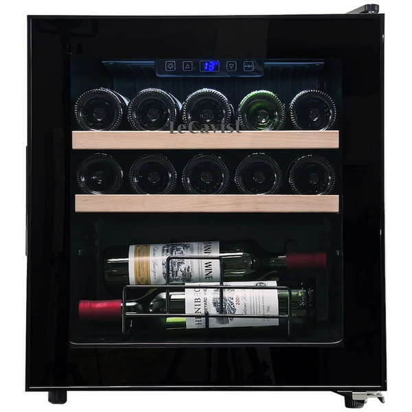 LeCavist 14 Bottle Wine Cabinet Single Zone Black LEK14PV