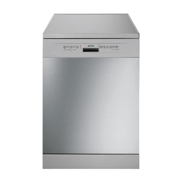 Smeg 60cm 14 Place Settings Freestanding Dishwasher Silver DWA6214X2