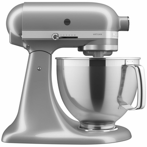 KitchenAid KSM195 Artisan Stand Mixer Contour Silver 5KSM195PSACU