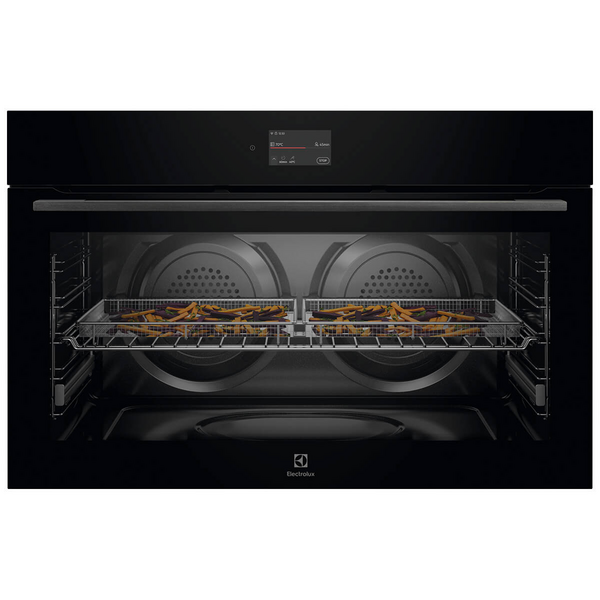 Electrolux 90cm Pyrolytic Built-In Oven with AirFry Plus Dark Stainless Steel EVEP9816BF