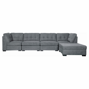 Ostro Furniture Ostro Hunter Modular Lounge with Storage Ottoman Charcoal Y401MODBEL39