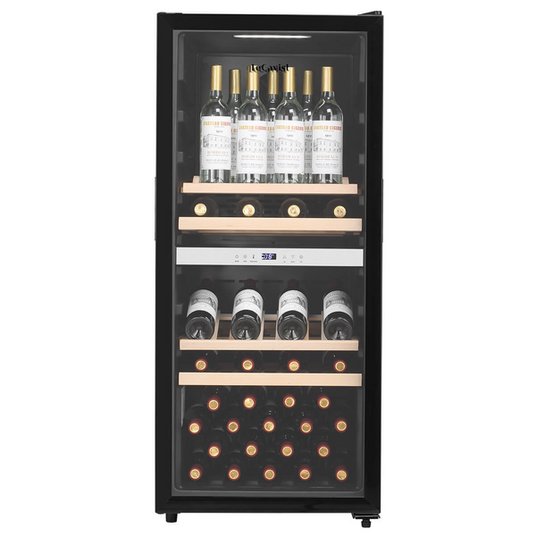 LeCavist 105 Bottle Dual Zone Wine Cabinet Black LEK1052ZPV