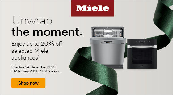 Enjoy up to 20% off selected Miele appliances
