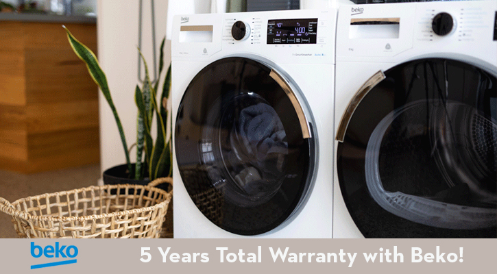 Buy Select Beko Appliances & Register to Extend the Manufacturer's Warranty to 5 Years